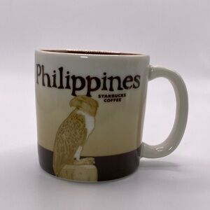 Starbucks Philippines 3oz Espresso Cup Featuring A Gold Eagle